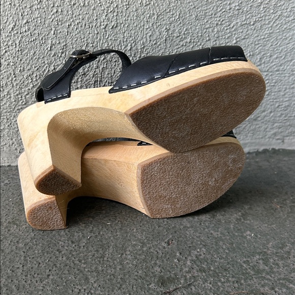 Sweedish Hasbeens Mirja Clog Sandals Size 38 Bohemian Vacation Resortwear - Picture 10 of 14